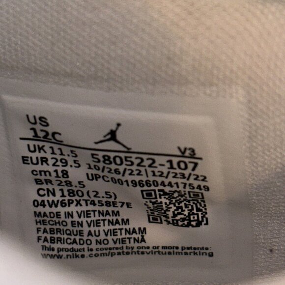 Size 12C- Air Jordan 11 Low Yellow Snakeskin  In Excellent Condition - Picture 7 of 8